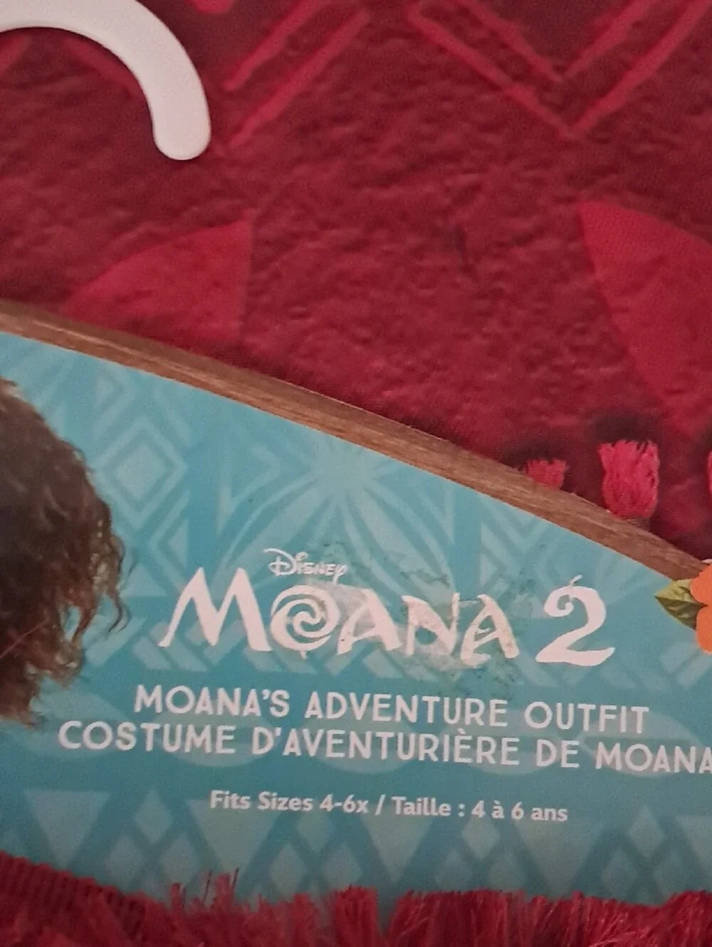 Disney Moana 2 Red and Cream Adventure Costume